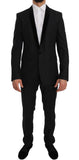 Abito da smoking slim fit grigio nero oro smoking D&G-IT48 - M