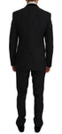 Abito da smoking slim fit grigio nero oro smoking D&G-IT48 - M