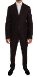 Abito slim fit in lana bordeaux a due bottoni Dolce & Gabbana-IT50 - L