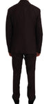 Abito slim fit in lana bordeaux a due bottoni Dolce & Gabbana-IT50 - L