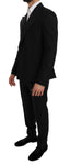 Abito nero slim fit doppio petto Dolce & Gabbana-IT48 - M