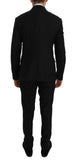 Abito nero slim fit doppio petto Dolce & Gabbana-IT48 - M