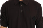 T-shirt a maniche corte polo marrone Dolce & Gabbana-IT44 - XS