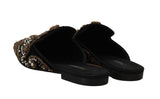 Sabot in velluto nero con cristalli Dolce & Gabbana-EU39/US8.5