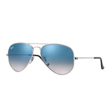 Ray-Ban Aviator Gradient RB3025 003/3F Argento lenti azzurre - 58-14