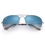 Ray-Ban Aviator Gradient RB3025 003/3F Argento lenti azzurre - 58-14