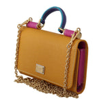 Borsa Sicily VON in pelle rosa arancio Dolce & Gabbana - Colore arancione