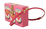 Pochette a mano Pochette rosa D&G Borsa in legno AMORE - Colore rosa