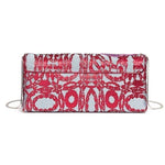 Pochette Dries Van Noten in broccato floreale con paillettes Multicolor