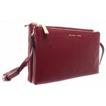 Borsa a tracolla Michael Kors Adele in pelle rossa con doppia zip