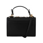 Borsa LUCIA in pelle nera D&G con tracolla in cristallo - colore nero