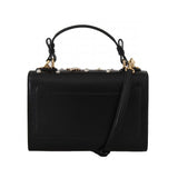 Borsa LUCIA in pelle nera D&G con tracolla in cristallo - colore nero