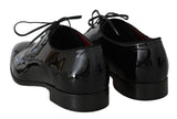 Scarpe Derby in pelle verniciata nera formale - D&G - EU44 / US11