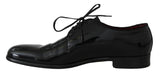 Scarpe Derby in pelle verniciata nera formale - D&G - EU44 / US11