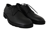 Scarpe eleganti vestito derby in pelle nero - D&G - EU41 / US8