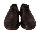 Scarpe derby Marsala in pelle bordeaux - Dolce & Gabbana - EU39 / US6