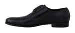 Scarpe eleganti da uomo Derby in pelle blu - D&G - EU41 / US8