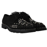 Scarpe nere Scarpe derby con borchie di cristallo - D&G - EU44 / US11