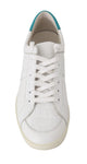 Scarpe da ginnastica in pelle con motivo bianco - D&G - EU42.5 / US9.5