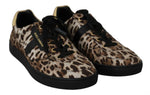 Sneakers in pelle di cotone leopardo marrone - D&G - EU43 / US10