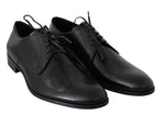 Scarpe eleganti vestito derby in pelle nera - D&G - EU43 / US10