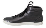 Sneakers alte da uomo in pelle grigia - Dolce & Gabbana - EU44 / US11