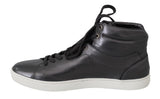 Sneakers alte da uomo in pelle grigia - D&G - EU44.5 / US11.5