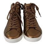 Sneakers alte da uomo in pelle oro - Dolce & Gabbana - EU42 / US9