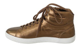 Sneakers alte da uomo in pelle oro - Dolce & Gabbana - EU42 / US9