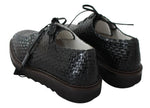 Scarpe derby in pelle lavorata a maglia nera - D&G - EU39 / US6