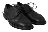 Scarpe eleganti vestito derby brogue in pelle nere - D&G - EU40 / US7