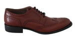 Scarpe eleganti derby brogue in pelle rosse - D&G - EU44 / US11