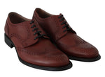 Scarpe eleganti derby brogue in pelle rosse - D&G - EU44 / US11