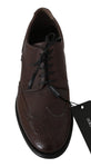 Scarpe eleganti derby brogue in pelle marroni - D&G - EU43 / US10