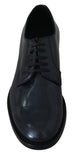 Scarpe eleganti vestito derby in pelle blu - D&G - EU39 / US6