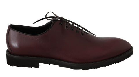 Scarpe eleganti vestito derby in pelle bordeaux - D&G - EU45 / US12