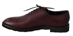 Scarpe eleganti vestito derby in pelle bordeaux - D&G - EU45 / US12