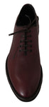 Scarpe eleganti vestito derby in pelle bordeaux - D&G - EU45 / US12