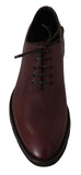 Scarpe eleganti vestito derby in pelle bordeaux - D&G - EU45 / US12