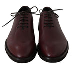 Scarpe eleganti vestito derby in pelle bordeaux - D&G - EU45 / US12