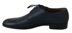 Scarpe da uomo formali Derby in pelle blu - Dolce & Gabbana - EU41 / US8