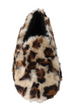 Scarpe basse con pantofole in shearling leopardato marrone-D&G-EU43 / US10