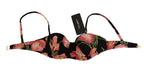 Top bikini con stampa margherita nera - Dolce & Gabbana - IT1-XS