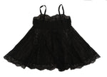 Abito in pizzo di seta nero Lingerie chemisole - Dolce & Gabbana - IT3-M