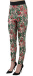 Pantaloni a staffa elasticizzati jacquard floreali - D&G - IT40-S