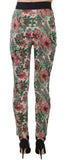 Pantaloni a staffa elasticizzati jacquard floreali - D&G - IT40-S