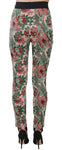 Pantaloni a staffa elasticizzati jacquard floreali - D&G - IT42-M