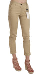 Pantaloni in cotone casual attillati color kaki - D&G - IT36-XS