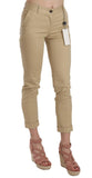 Pantaloni in cotone casual attillati color kaki - D&G - IT36-XS