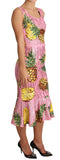 Abito midi rosa ananas SPECIAL PIECE - Dolce & Gabbana - IT40-S